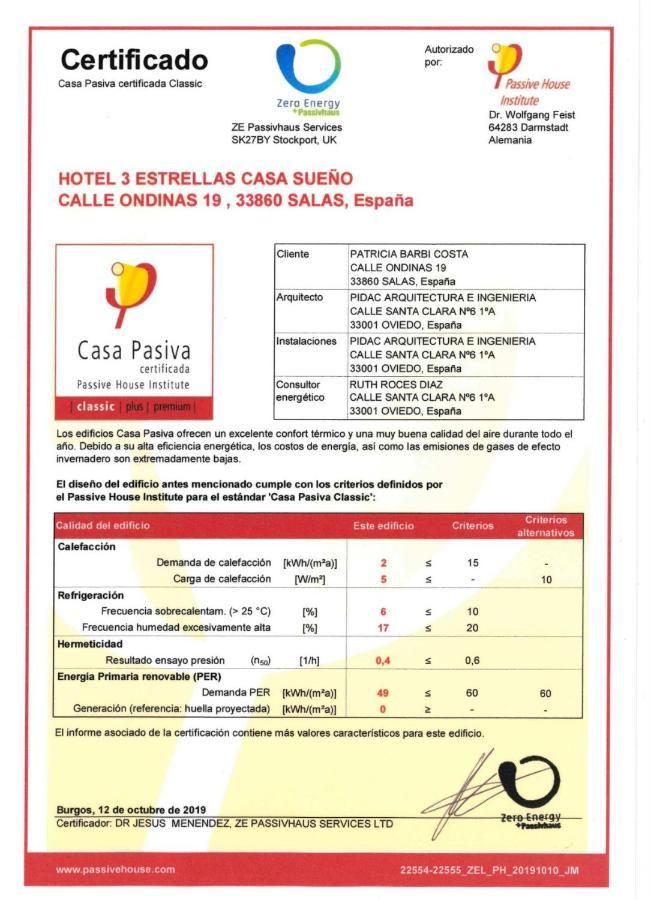 Hotel Casa Sueno Salas  Esterno foto